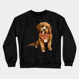 brown dog napkin Crewneck Sweatshirt